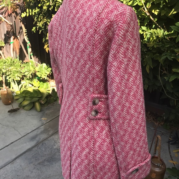 Ann Taylor Pink/ White Coat Size 4 - Picture 5 of 11